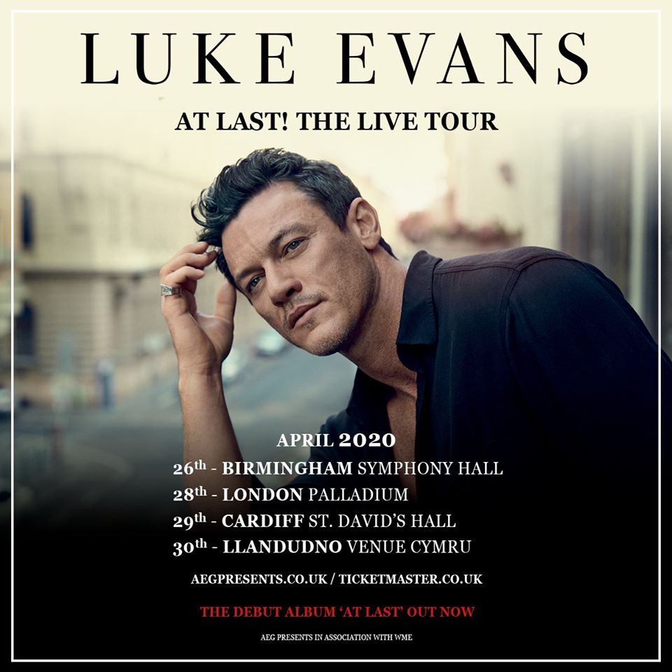 Luke Evans Confirms UK Shows For At Last! The Live Tour Stereoboard